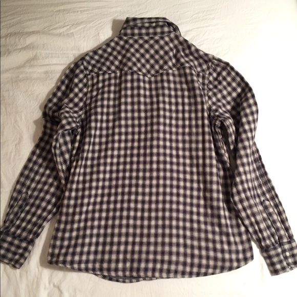 Lucky brand double cloth plaid flannel - Picture 6 of 8